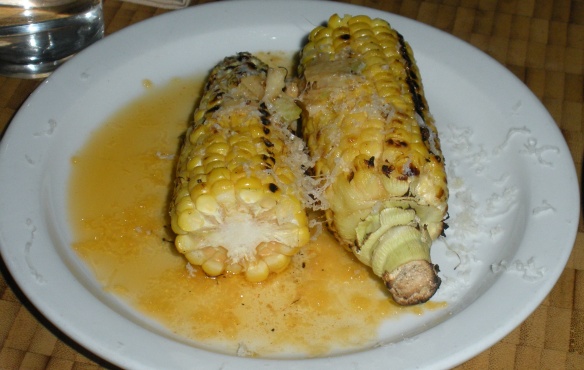 The corn is green: Cobs with green garlic butter